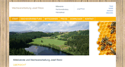 Desktop Screenshot of imkerei-wachsverarbeitung.de